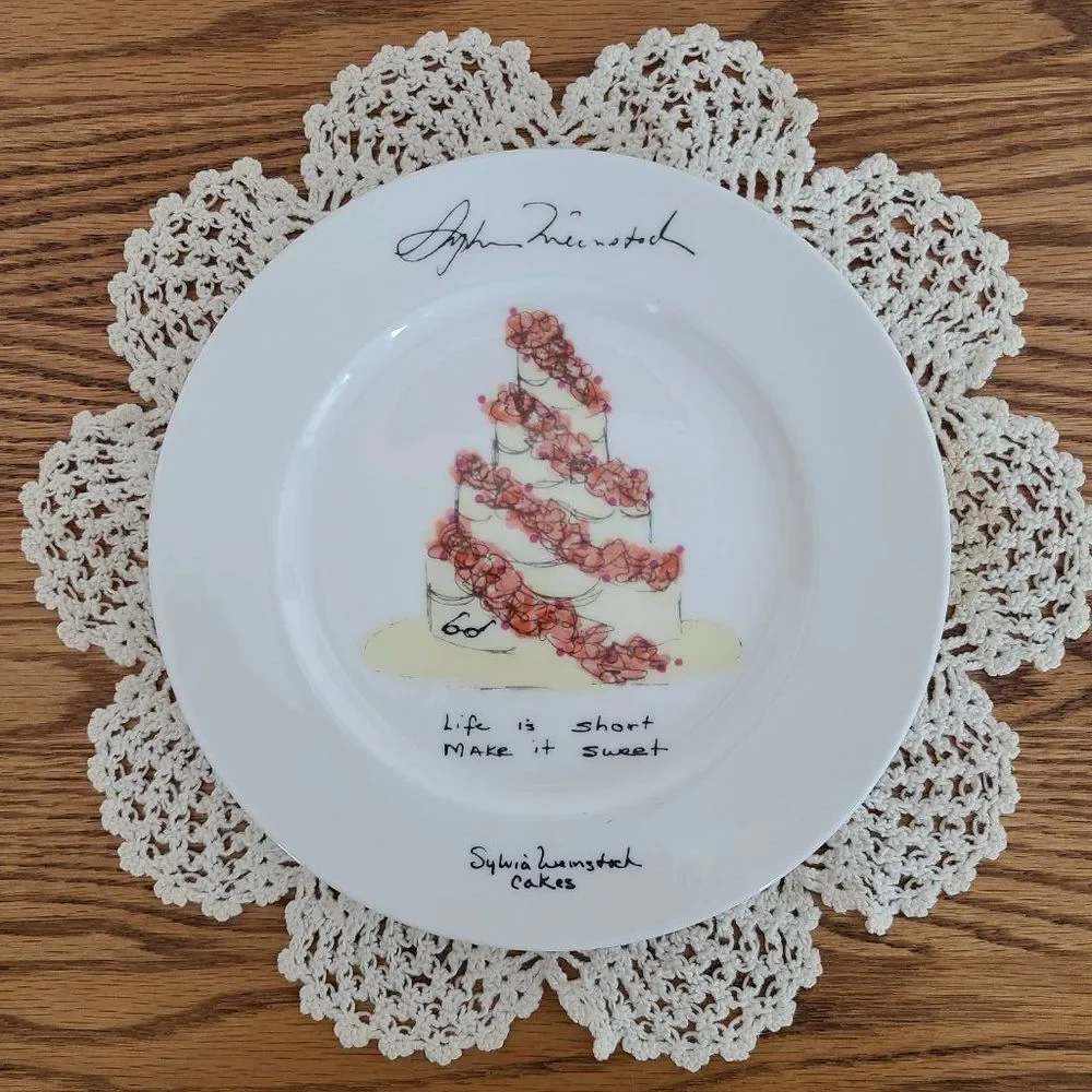 Sylvia Weinstock Felissimo Dessert Hors D'Oeuvres Cake Plate Make It Sweet